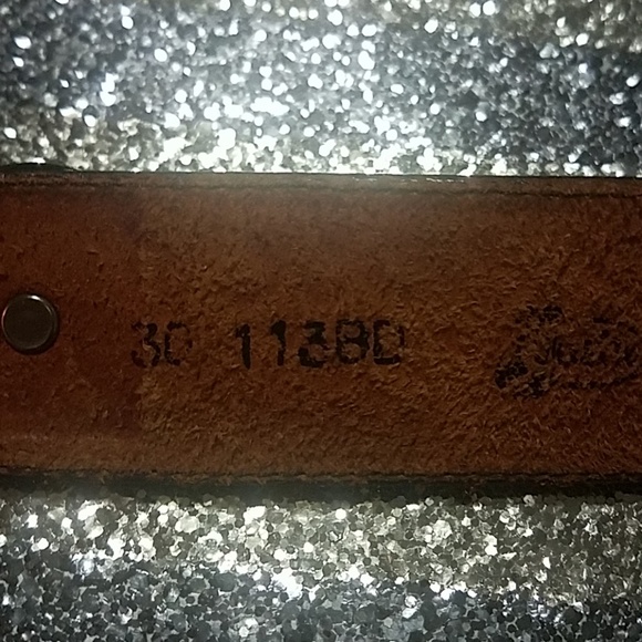 Justin western leather belt brown